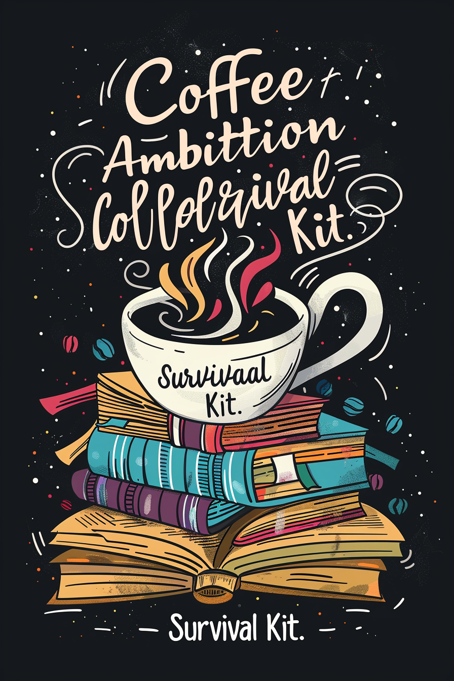 Motivational Posters | Digital Downloads | “Coffee + Ambition = College Survival Kit”