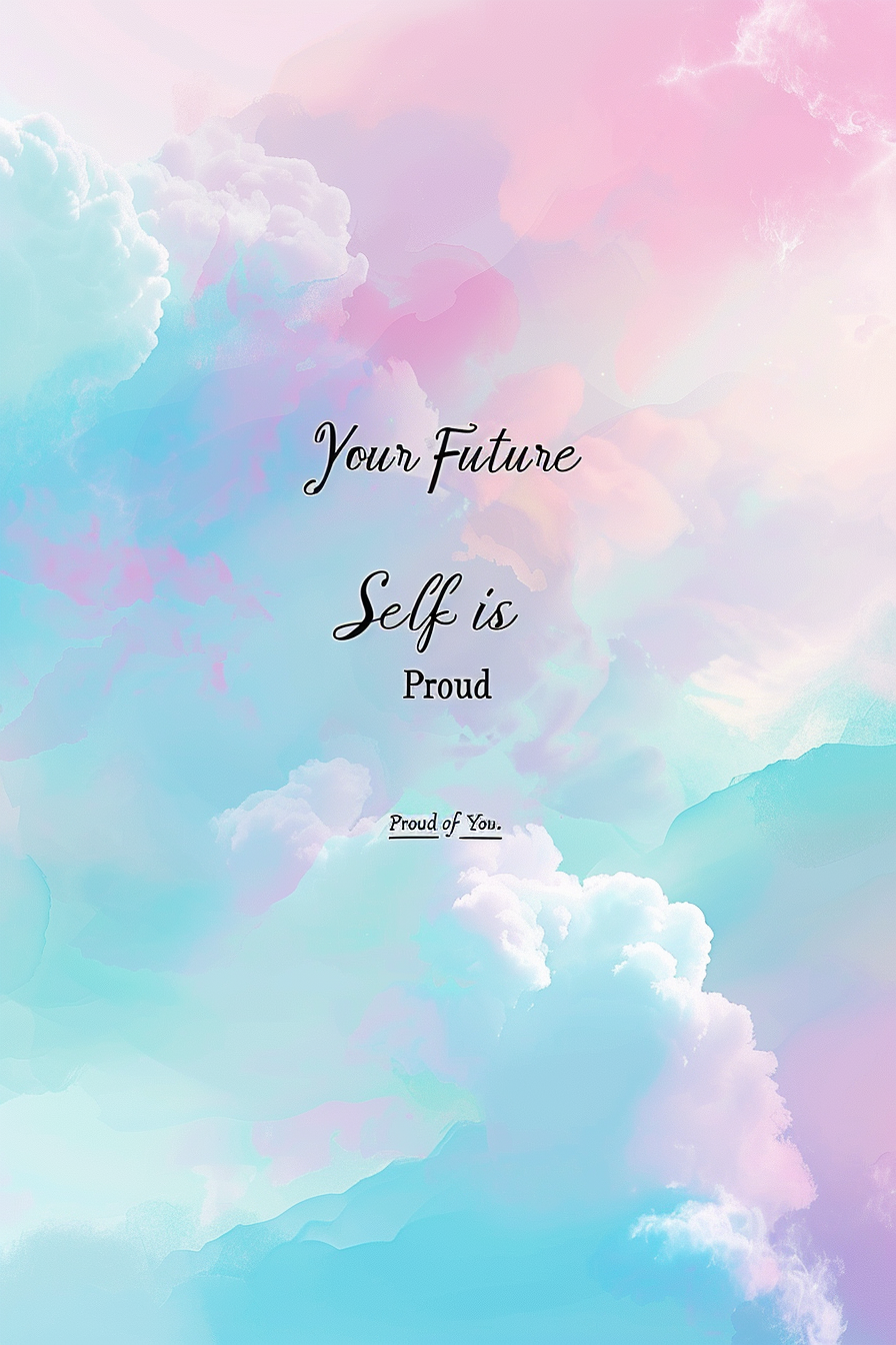 Motivational Posters | Printable Wall Art | Inspirational Study Quotes | Digital Download | Your Future Self is Proud of You