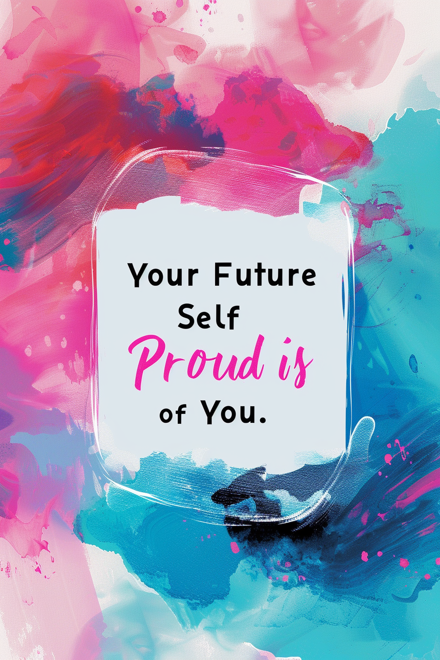 Motivational Posters | Printable Wall Art | Inspirational Study Quotes | Digital Download | Your Future Self is Proud of You