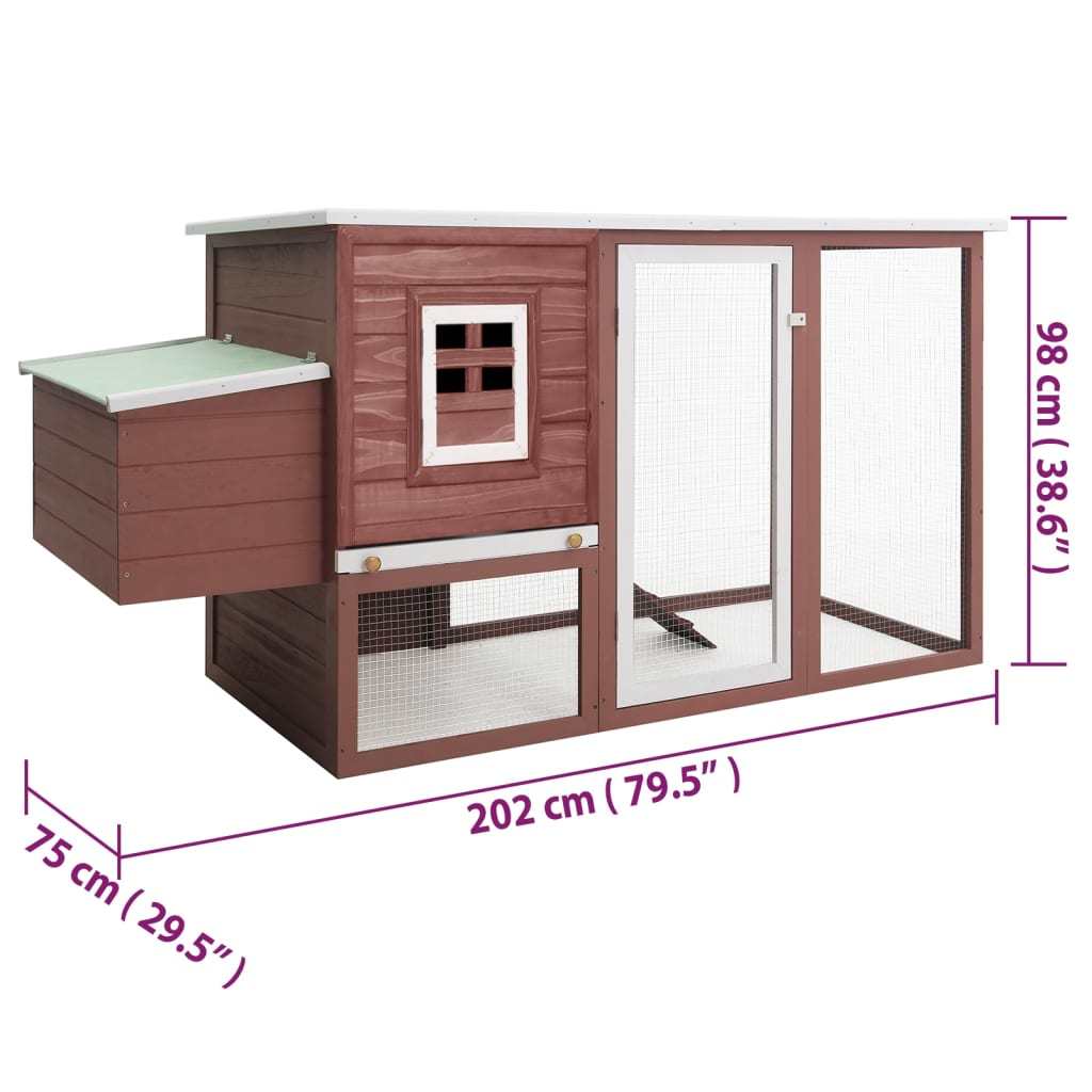 Durable Wooden Chicken Cage - Cozy Shelter for Your Feathered Friends