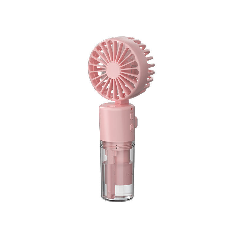 Portable Handheld Spray Fan 4-Speed Water Spray Mist Fan Summer Cooling Artifact USB Charging Summer Supplies Outdoor Mini Fan