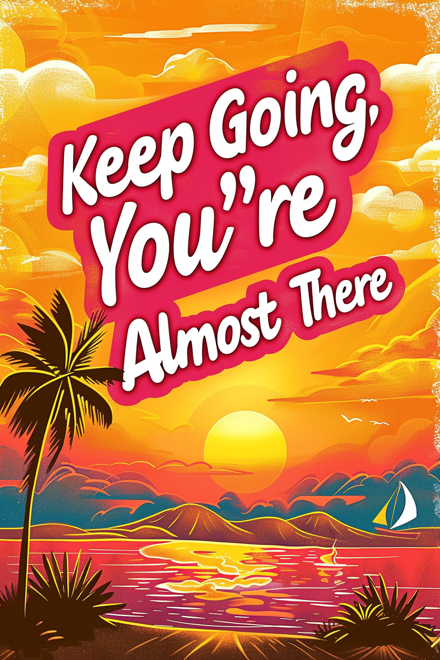 Motivational Posters | Printable Wall Art Bundle | Dorm Room Decor | Inspirational  Quotes | Digital Download | Keep Going, You're Almost There