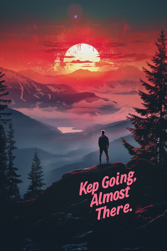 Motivational Posters | Printable Wall Art Bundle | Dorm Room Decor | Inspirational  Quotes | Digital Download | Keep Going, You're Almost There