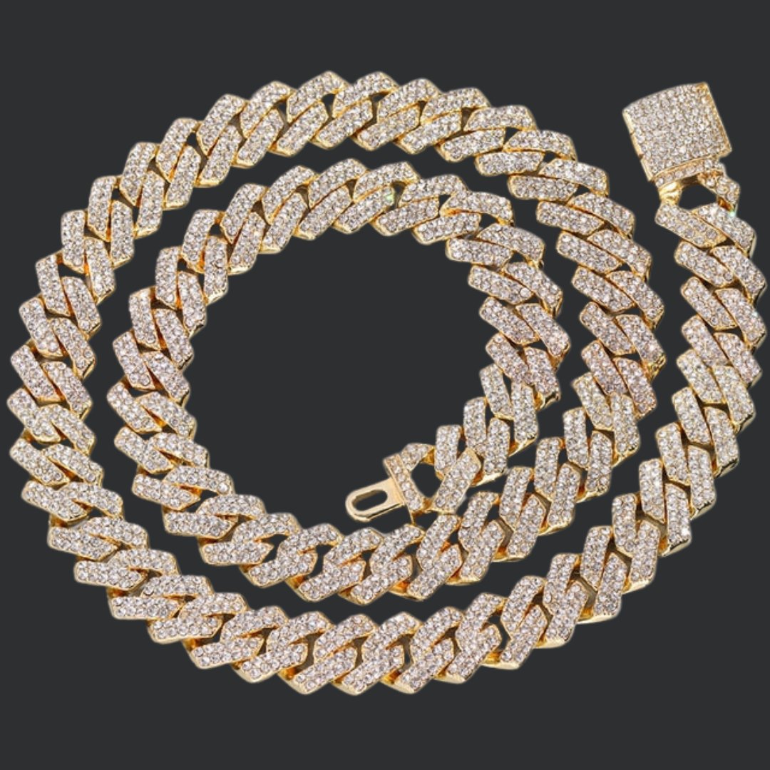 14MM Iced Out Rhombus Cuban Chain - EMart-Express