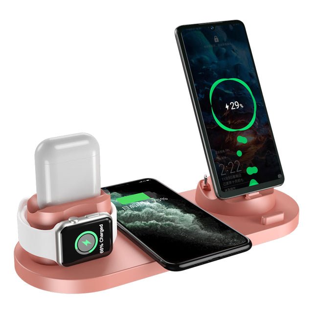 15W 6 in 1 Qi Wireless Charger Stand - EMart-Express