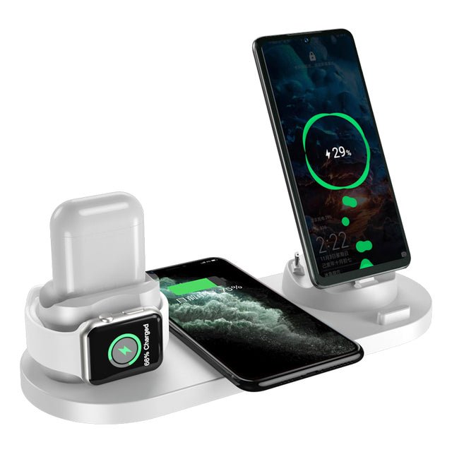 15W 6 in 1 Qi Wireless Charger Stand - EMart-Express