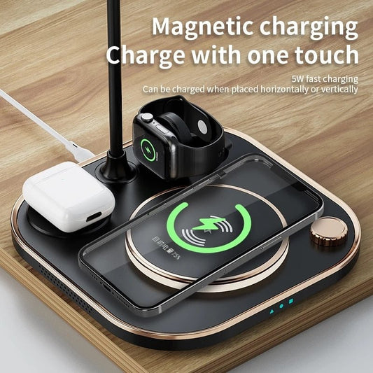 15w Fast 3 In 1 Wireless Charger Lamp - EMart-Express