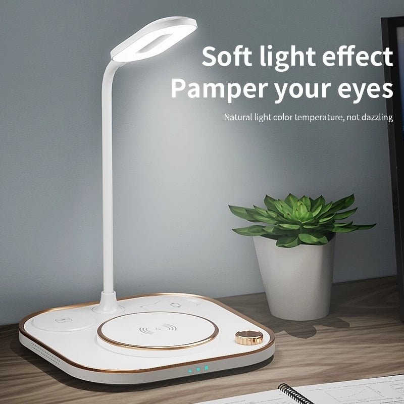 15w Fast 3 In 1 Wireless Charger Lamp - EMart-Express