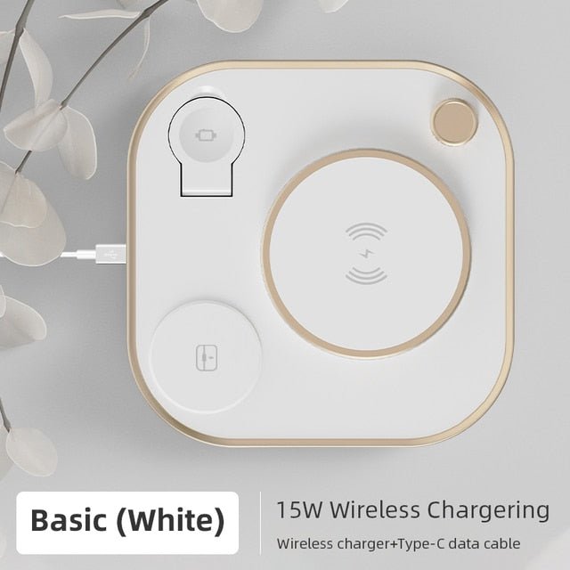 15w Fast 3 In 1 Wireless Charger Lamp - EMart-Express