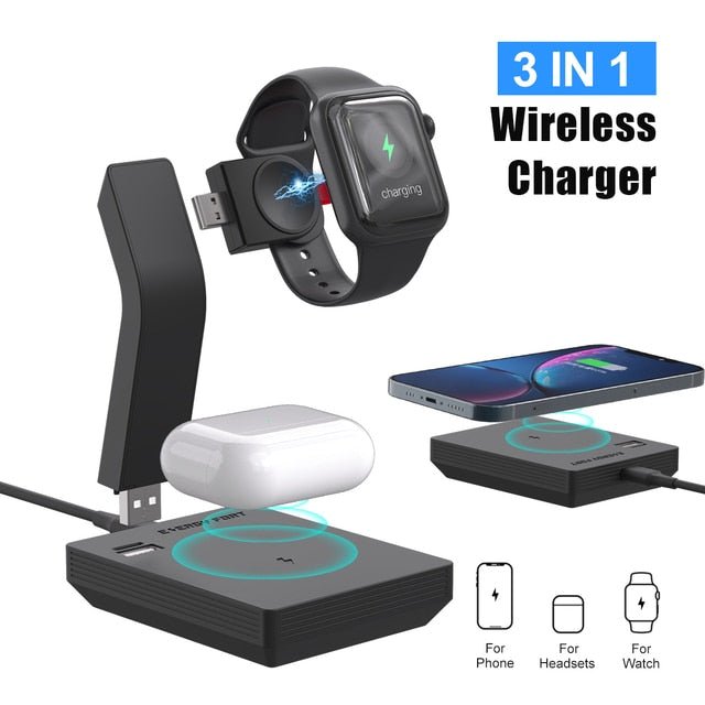 3 in 1 Wireless Charger 15W - EMart-Express