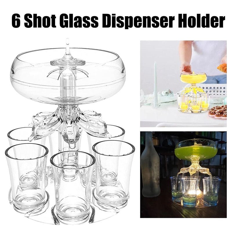 6 Shot Glass Dispenser Holder - EMart-Express