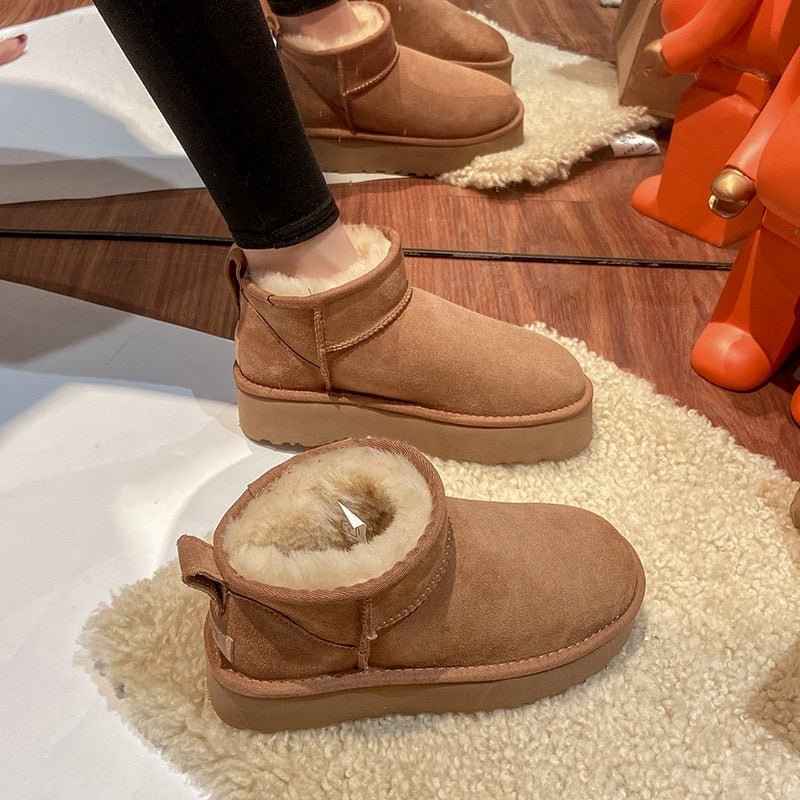 Anti-skid Sheepskin Snow Boots - EMart-Express