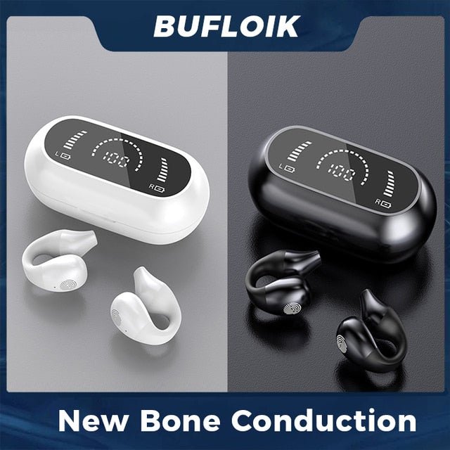 Bone Conduction Earphone Bluetooth 5.2 Ear Clip - EMart-Express