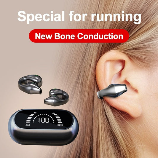 Bone Conduction Earphone Bluetooth 5.2 Ear Clip - EMart-Express