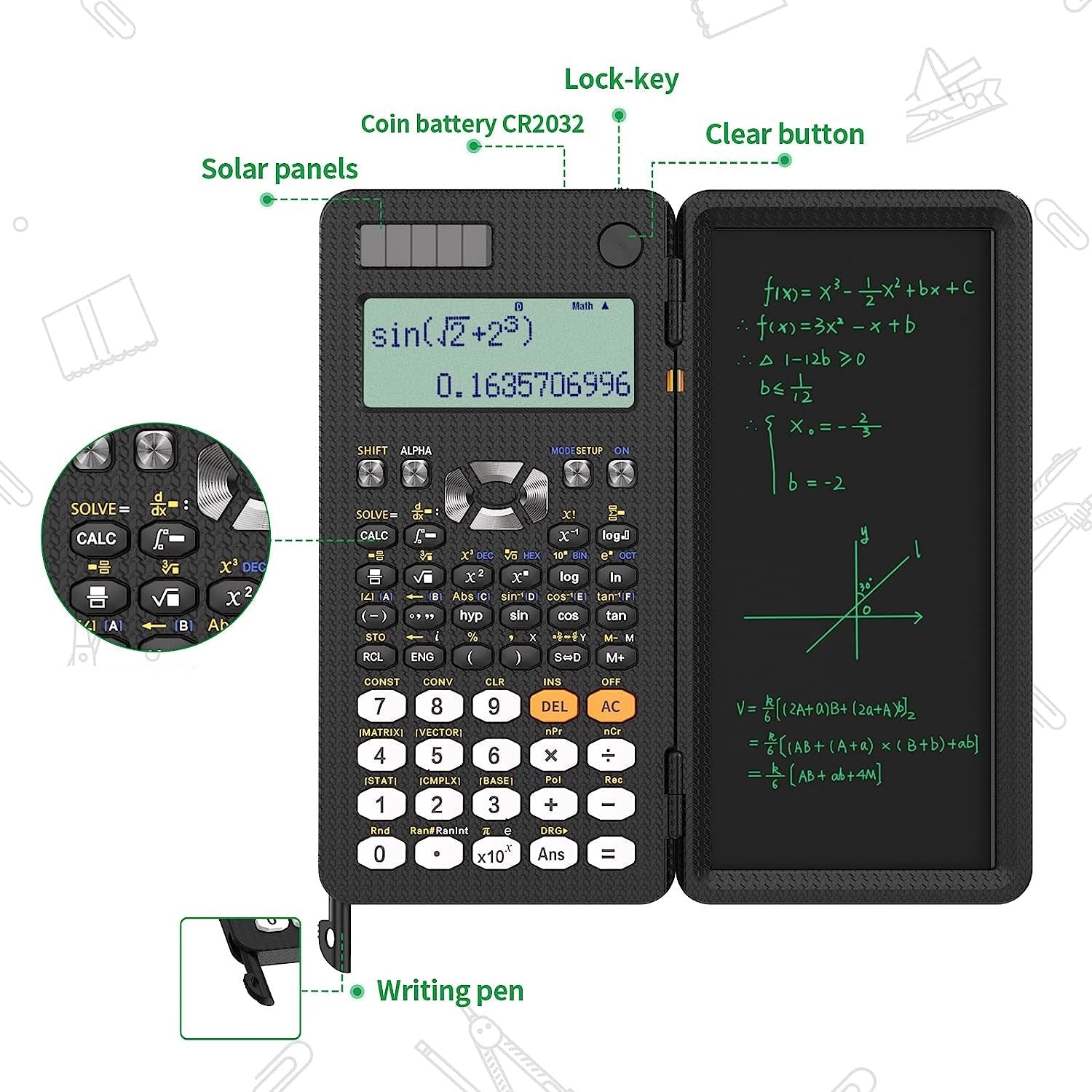 Calculator with Notepad | Scientific - EMart-Express