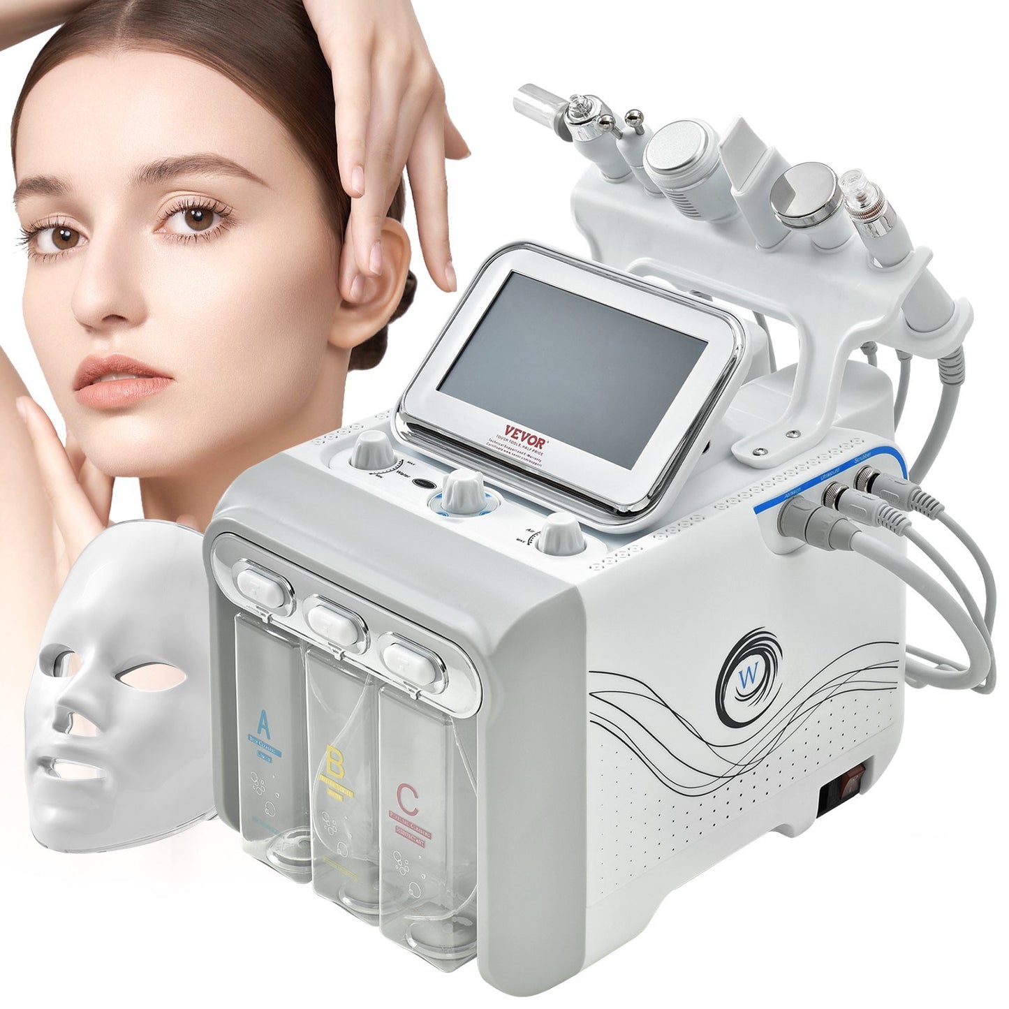 VEVOR 7-in-1 Hydro Facial Machine: Professional Spa Hydrogen Oxygen Facial Rejuvenation System