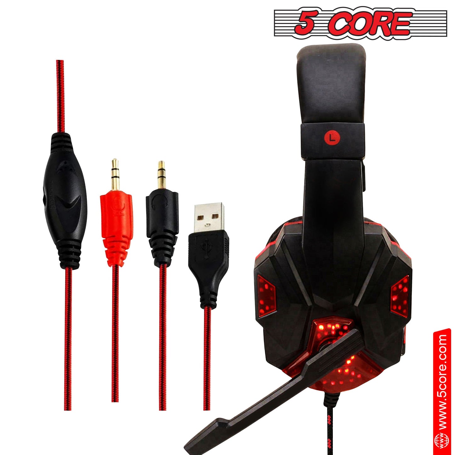 5 Core HDP GM1 R Gaming Headset