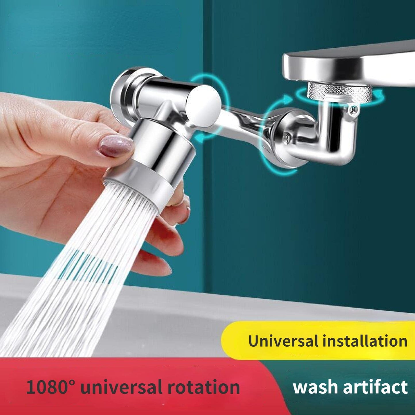 Universal 1080 Swivel Faucet Aerator Multifunction Faucet Extender Universal Swivel Splash Resistant Shower Head - EMart-Express